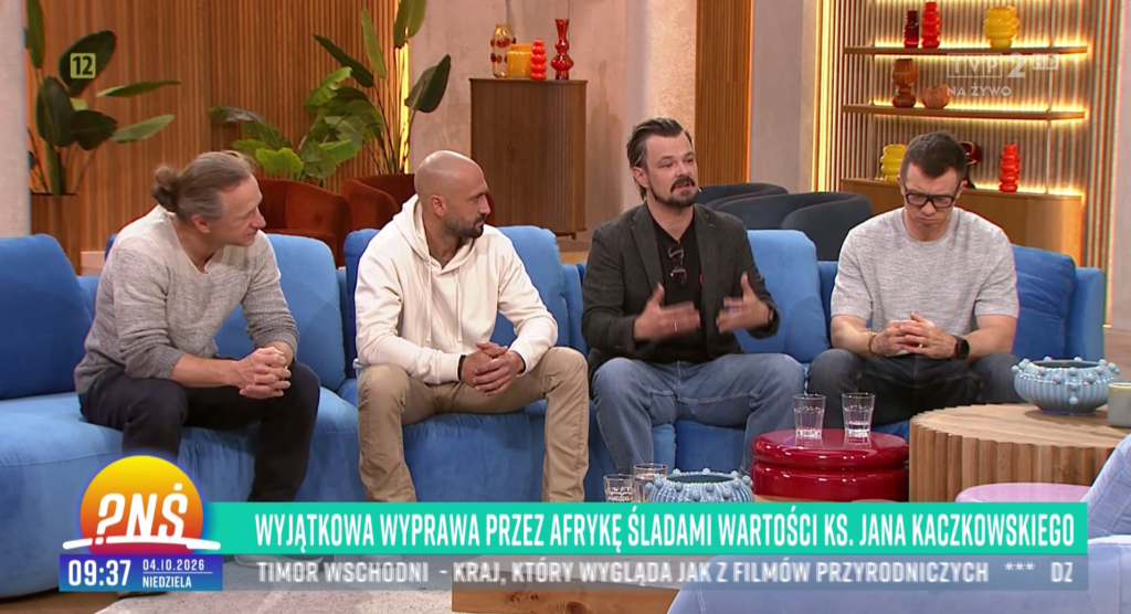 Ekipa wyprawy AFRYKA KACZKOWSKIEGO w Pytaniu na Śniadanie TVP